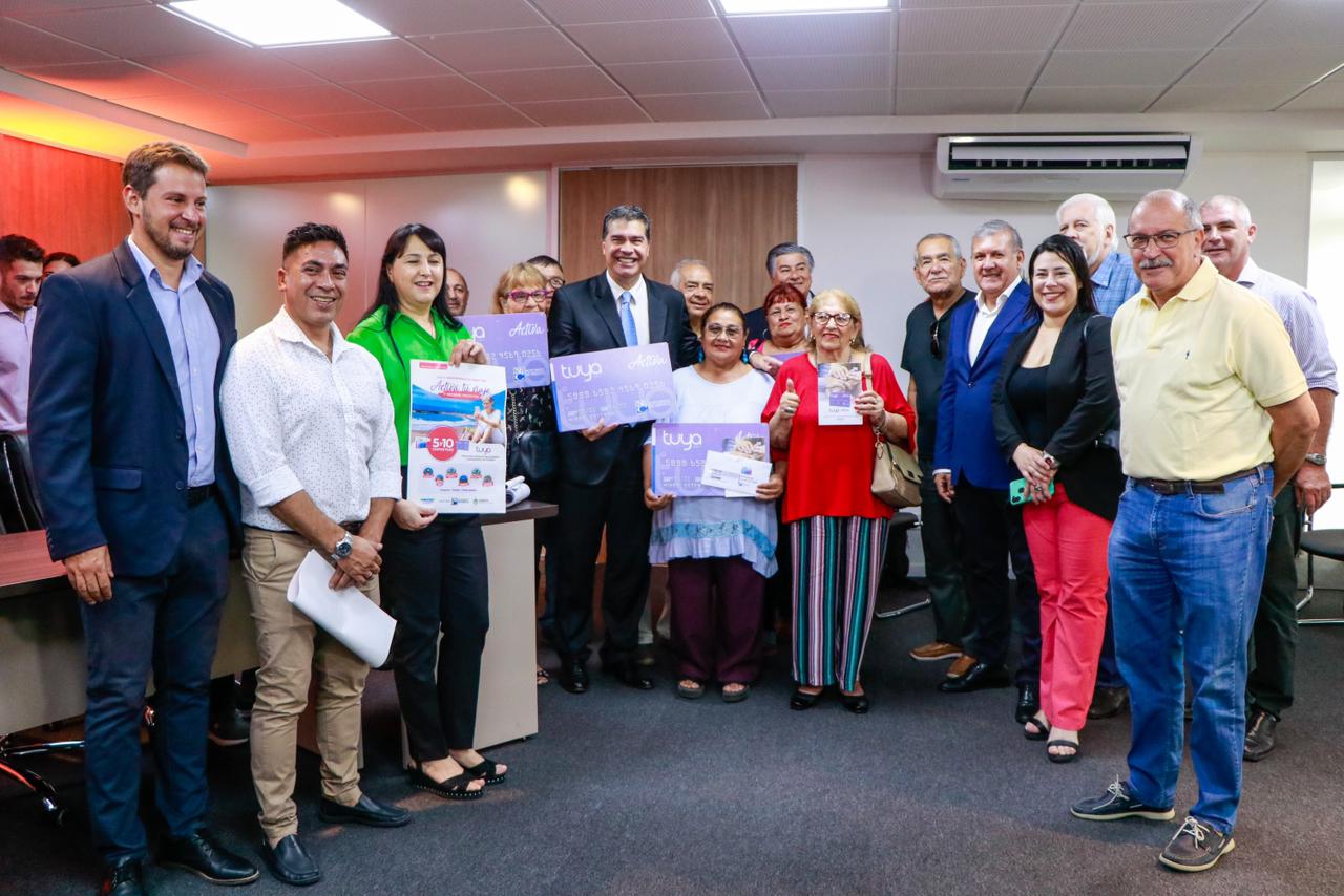 *CAPITANICH PRESENTÓ “TUYA ACTIVA”, NUEVO PROGRAMA DEL BANCO DEL CHACO DESTINADO A JUBILADAS Y JUBILADOS PROVINCIALES PARA POTENCIAR EL TURISMO*
