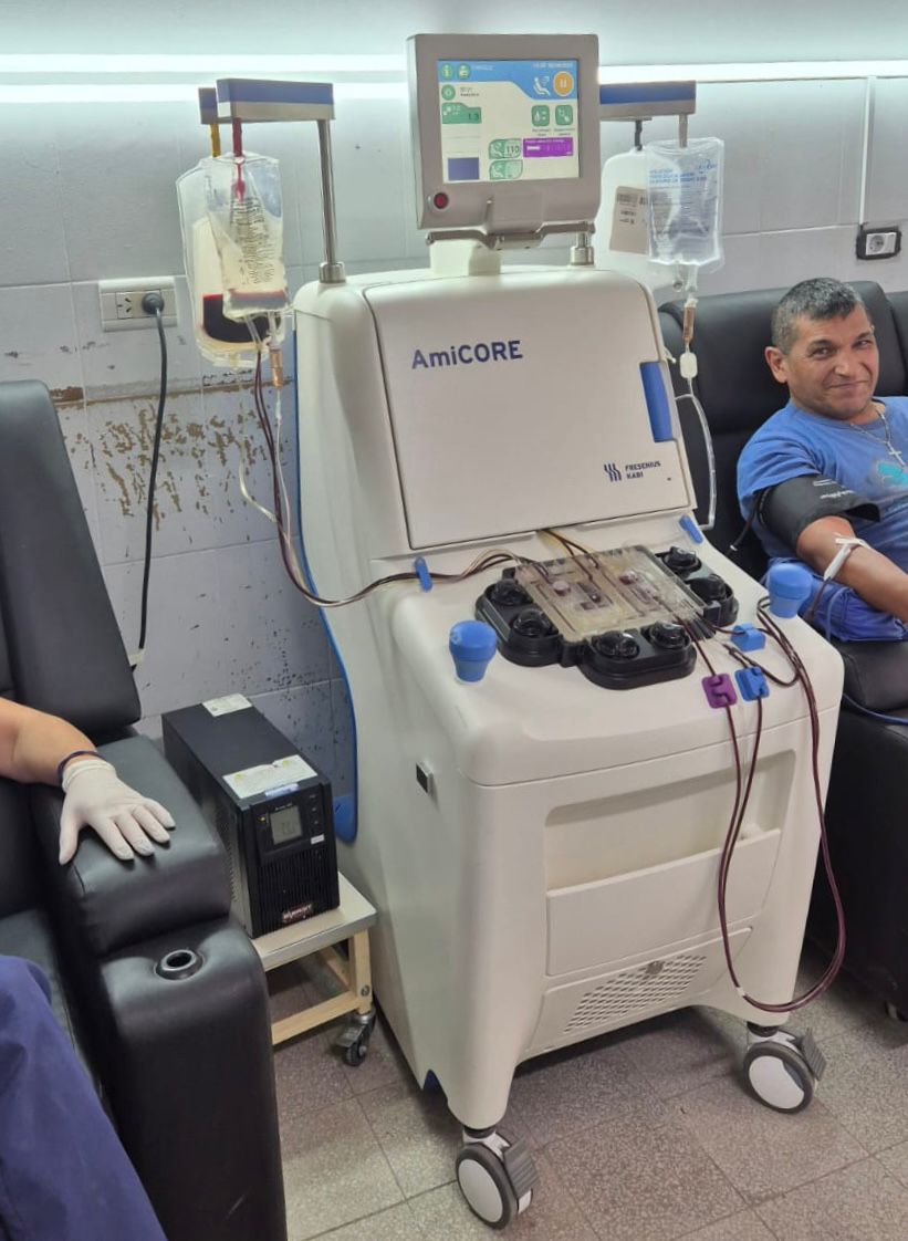 *SALUD REALIZÓ LA PRIMERA COLECTA DE PLAQUETAS CON EL NUEVO EQUIPO DE PLAQUETOFÉRESIS