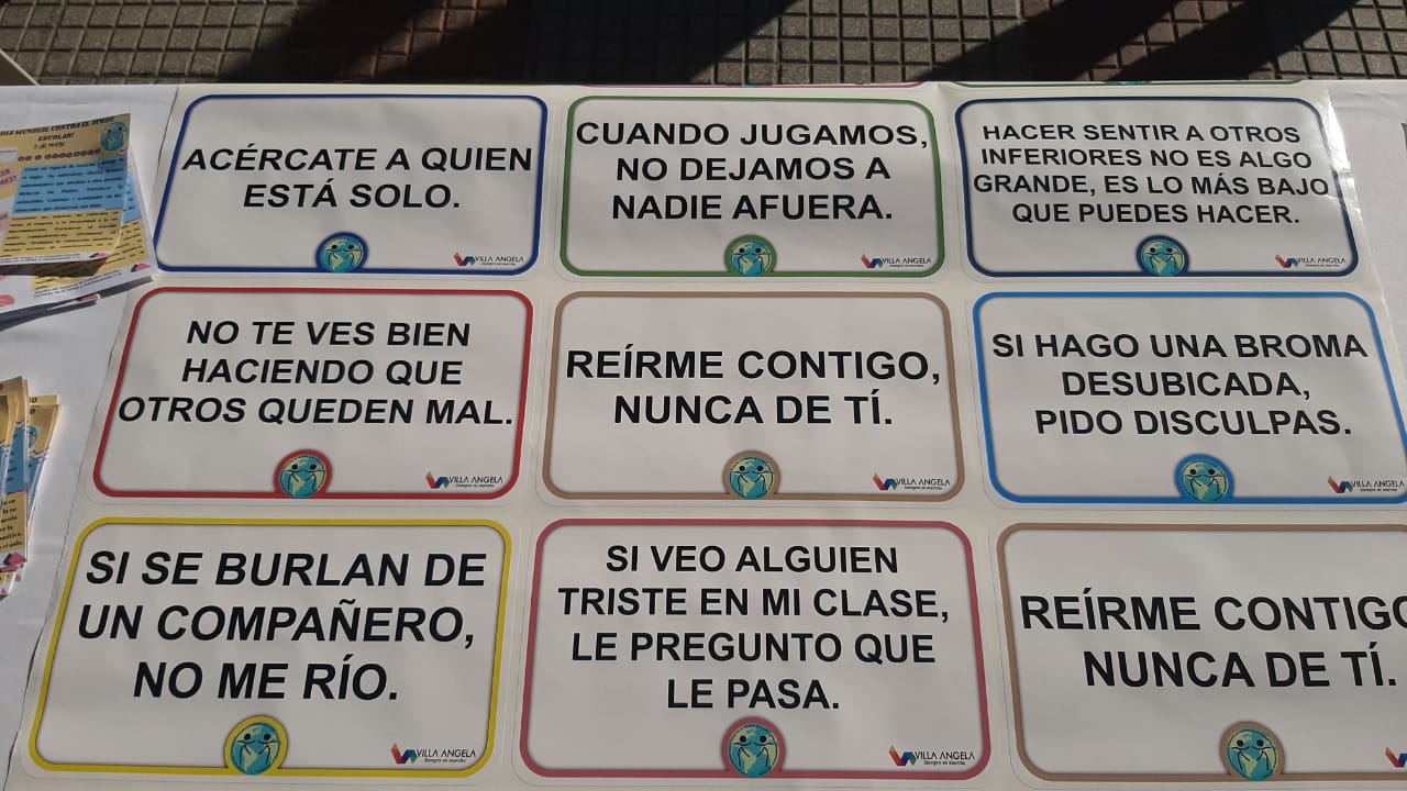 VILLA ANGELA: LA MUNICIPALIDAD ACOMPAÑÓ CAMPAÑA PARA LA BUENA CONVIVENCIA ESCOLAR 