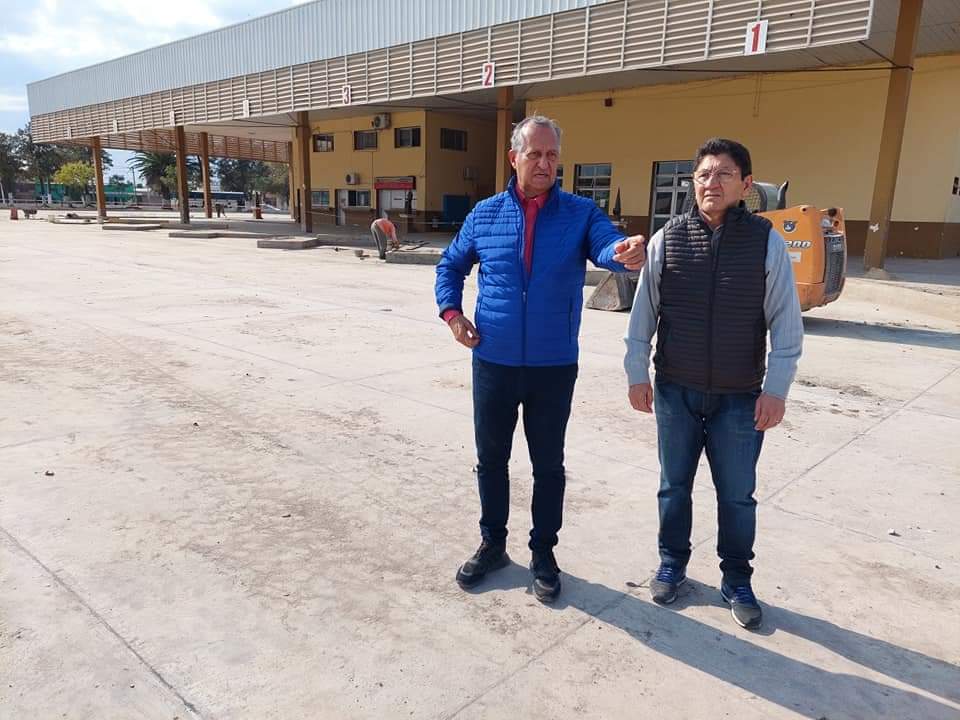 PRACTICAMENTE CONCLUIDA LA OBRA DE PAVIMENTACIÓN DE LA TERMINAL DE ÓMNIBUS DE VILLA ÁNGELA