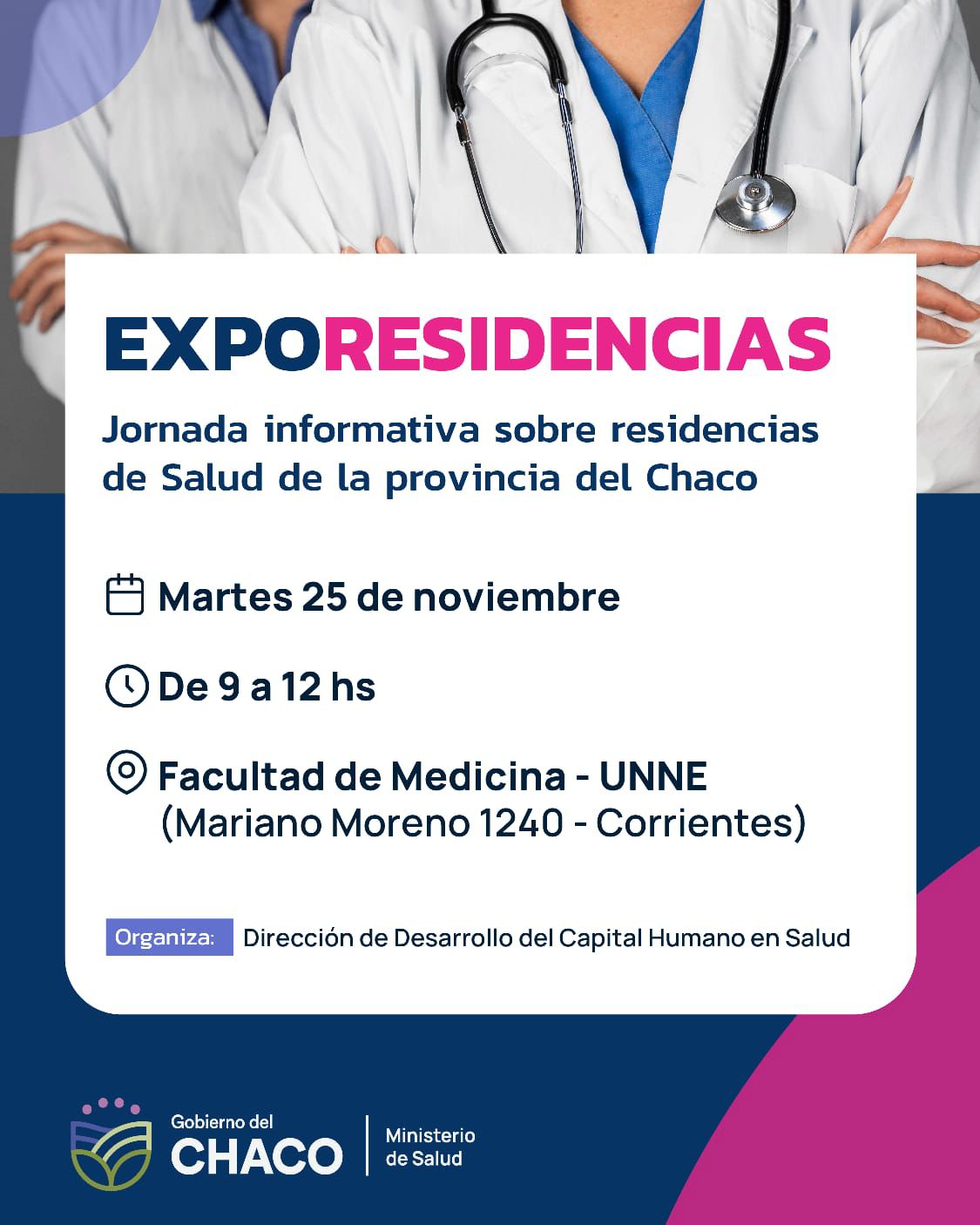 *SALUD INVITA A LA “EXPO RESIDENCIAS” EN LA FACULTAD DE MEDICINA DE LA UNNE*