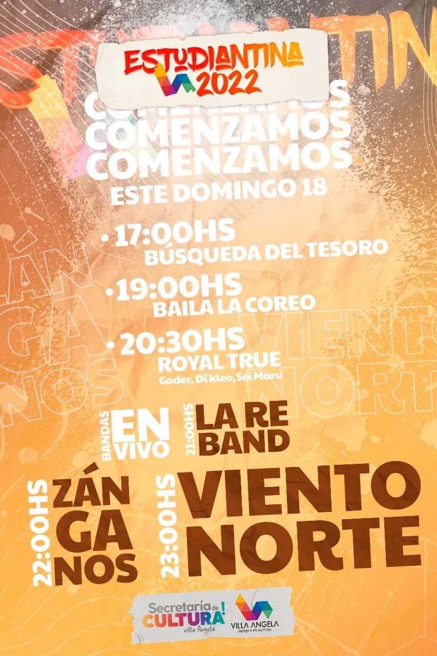 VILLA ANGELA : ARRANCA LA ESTUDIANTINA 2022 Y EL TORNEO DE VOLEY MIXTO