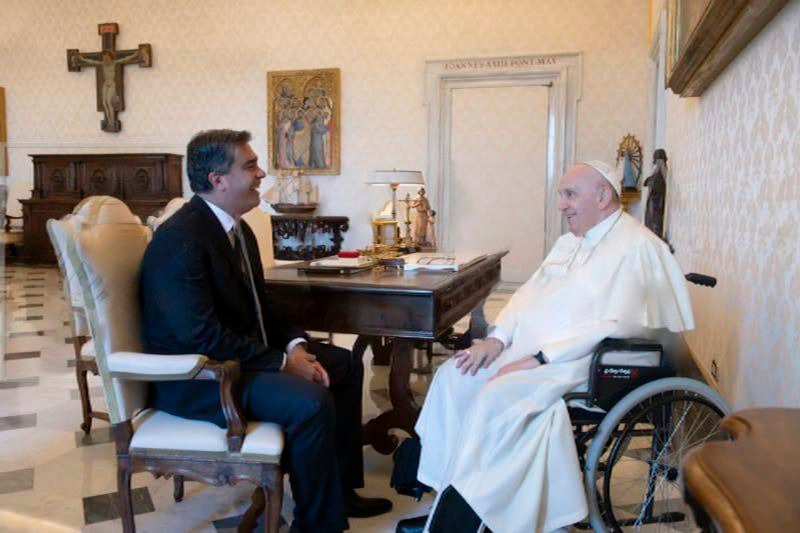 CAPITANICH CON EL PAPA FRANCISCO: “ES UN LÍDER ESPIRITUAL QUE PROMUEVE LA CULTURA DEL ENCUENTRO Y LA PAZ”