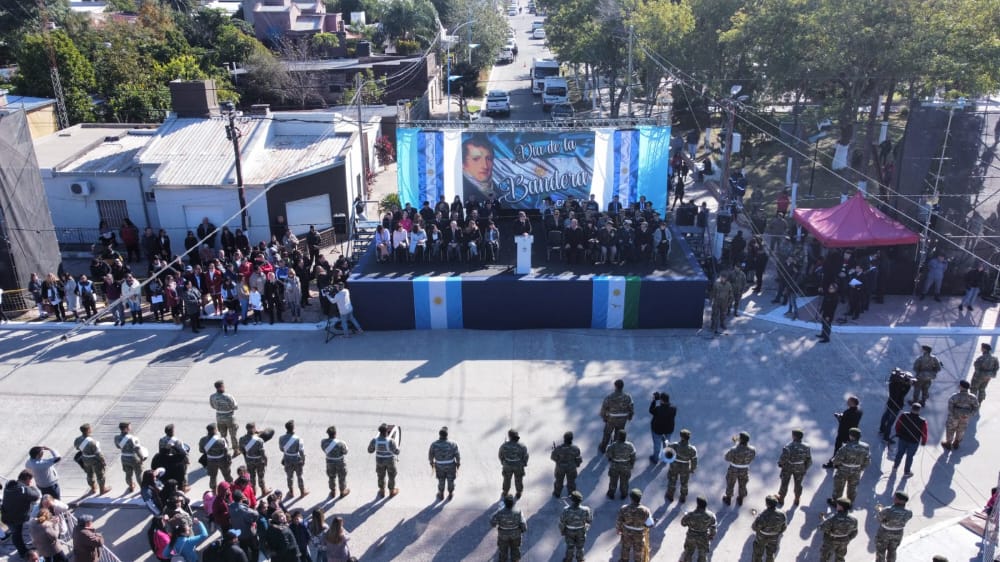 DÍA DE LA BANDERA: CAPITANICH ENCABEZÓ EN LA CLOTILDE EL ACTO CENTRAL EN HOMENAJE AL GENERAL MANUEL BELGRANO