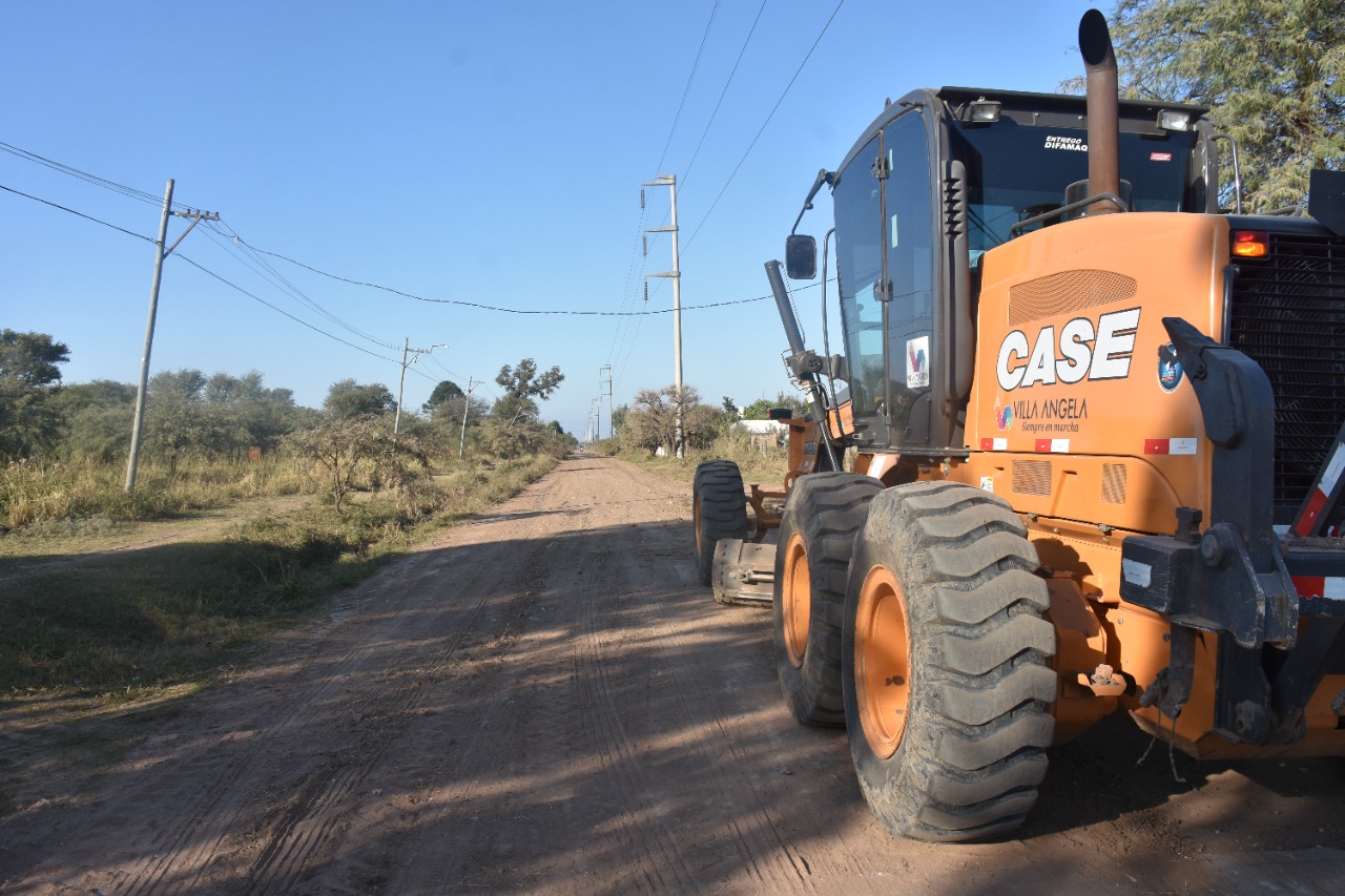 VILLA ANGELA: INTENSOS TRABAJOS EN LA OBRA DEL ACCESO NORTE DE LA CIUDAD