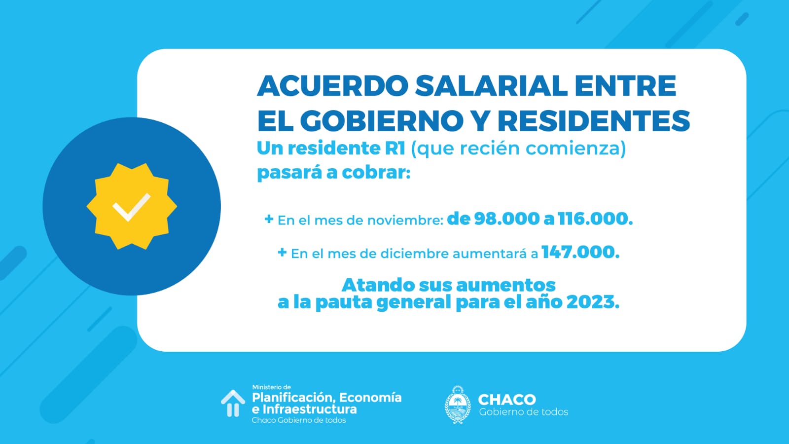 *EL GOBIERNO Y RESIDENTES DE SALUD ALCANZARON UN ACUERDO Y HABRÁ AUMENTOS PARA EL SECTOR*