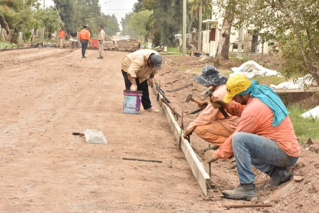 PAPP DESTACA EL APORTE DE PROVINCIA PARA LA PAVIMENTACIÓN URBANA DE CALLES EN VILLA ÁNGELA